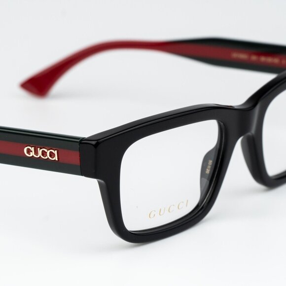 Gucci Women Eyeglasses Black Green Square GG1865O 001 NEW AUTHENTIC - Picture 5 of 10